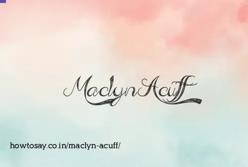 Maclyn Acuff