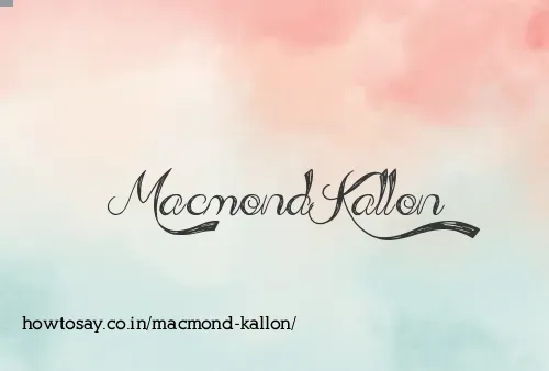 Macmond Kallon