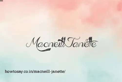 Macneill Janette