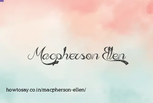 Macpherson Ellen