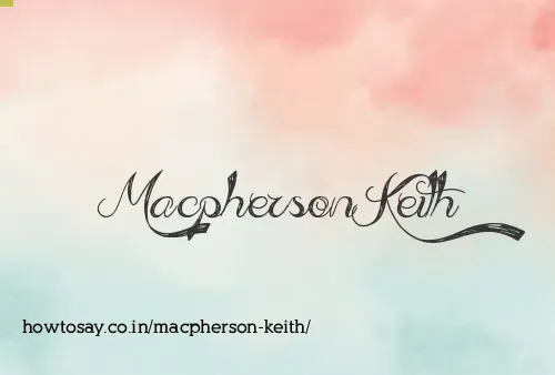 Macpherson Keith