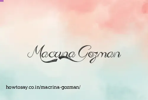 Macrina Gozman