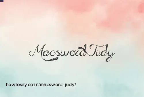 Macsword Judy