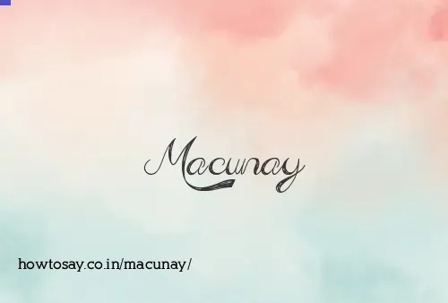 Macunay