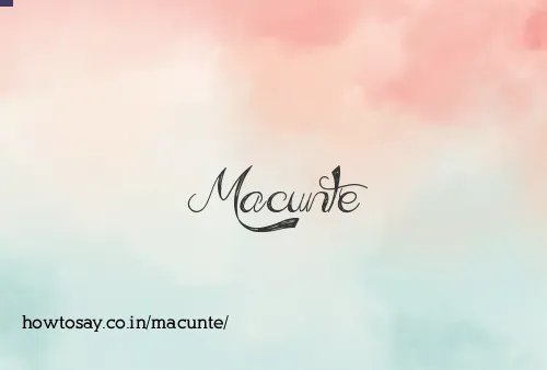 Macunte