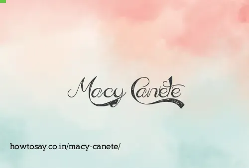 Macy Canete
