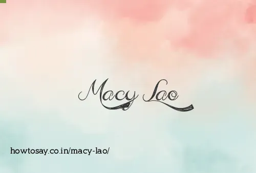 Macy Lao