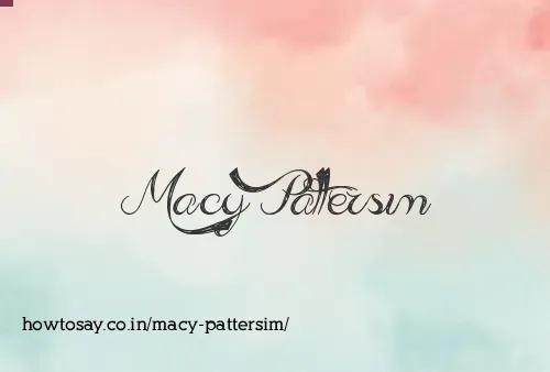 Macy Pattersim