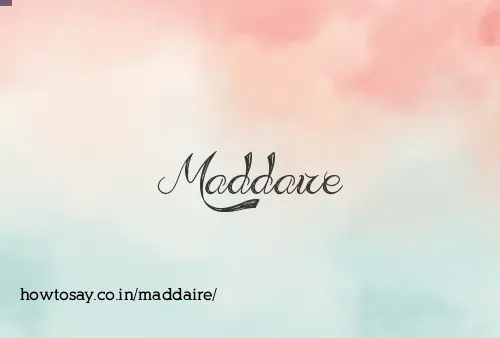 Maddaire