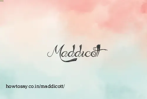 Maddicott