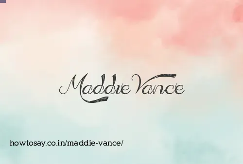 Maddie Vance