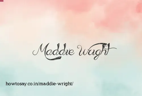 Maddie Wright