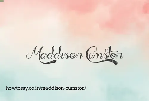 Maddison Cumston