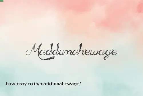 Maddumahewage