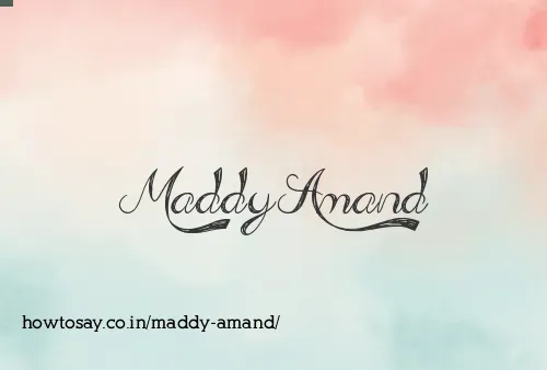 Maddy Amand