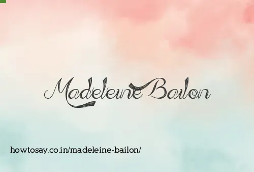 Madeleine Bailon
