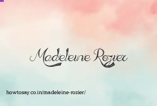 Madeleine Rozier