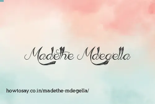 Madethe Mdegella