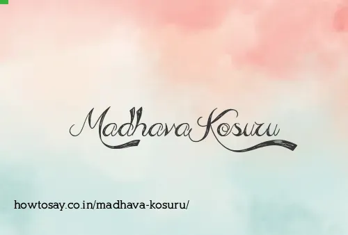 Madhava Kosuru