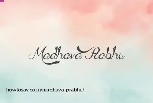 Madhava Prabhu