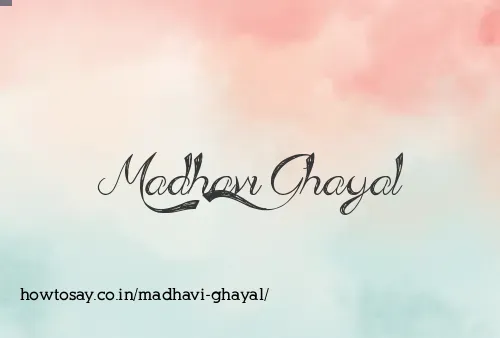 Madhavi Ghayal