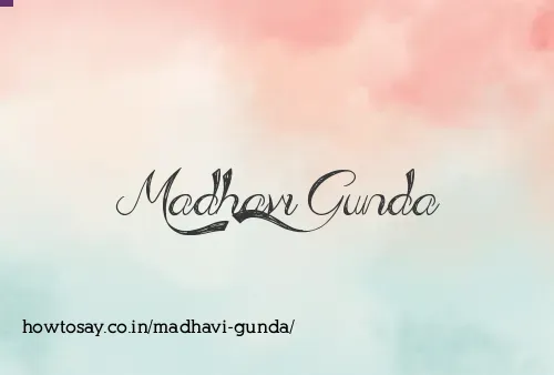Madhavi Gunda