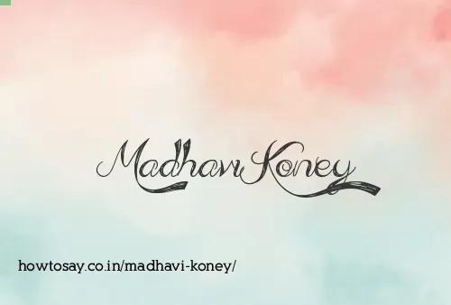 Madhavi Koney