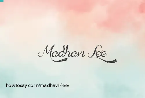 Madhavi Lee