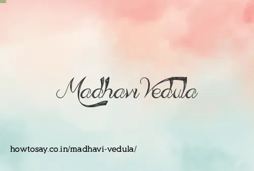 Madhavi Vedula