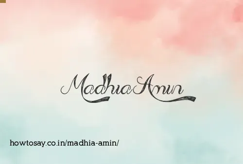 Madhia Amin