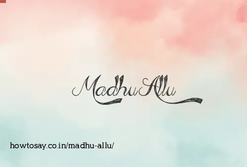 Madhu Allu