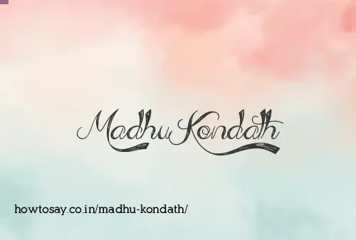 Madhu Kondath