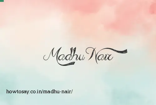 Madhu Nair
