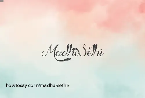 Madhu Sethi