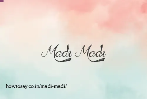 Madi Madi