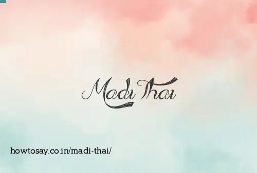 Madi Thai