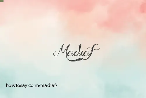 Madiaf