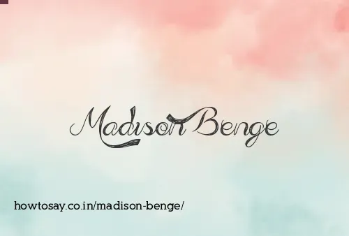 Madison Benge