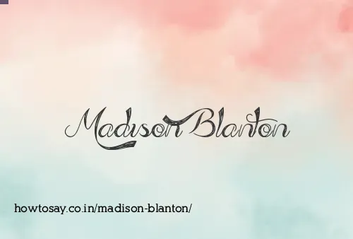 Madison Blanton