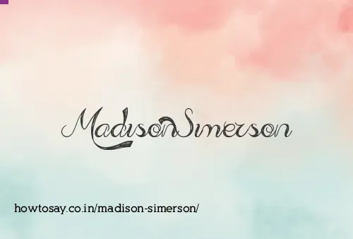 Madison Simerson
