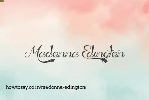 Madonna Edington
