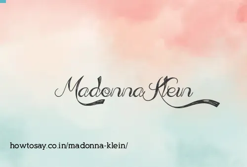 Madonna Klein