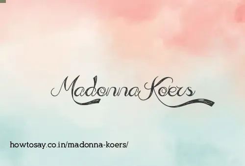 Madonna Koers