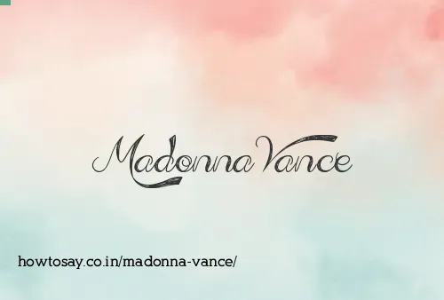 Madonna Vance