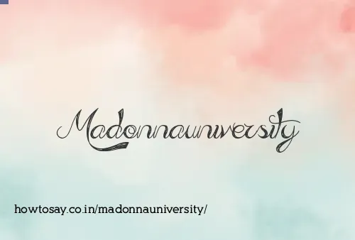 Madonnauniversity