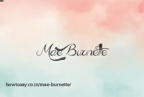 Mae Burnette