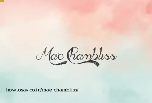 Mae Chambliss