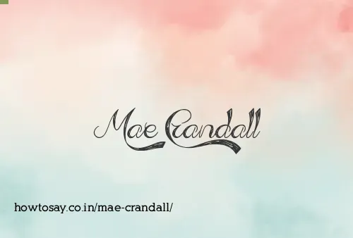 Mae Crandall