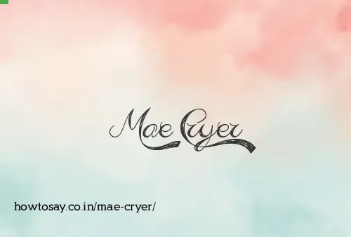 Mae Cryer