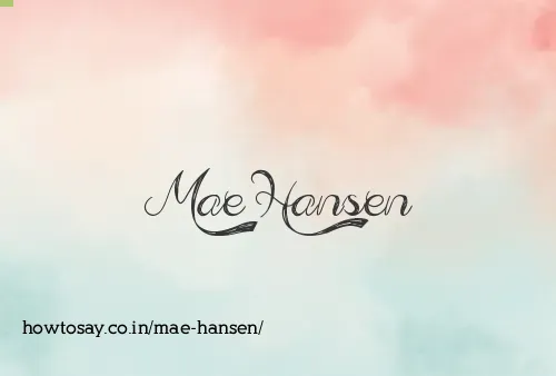Mae Hansen